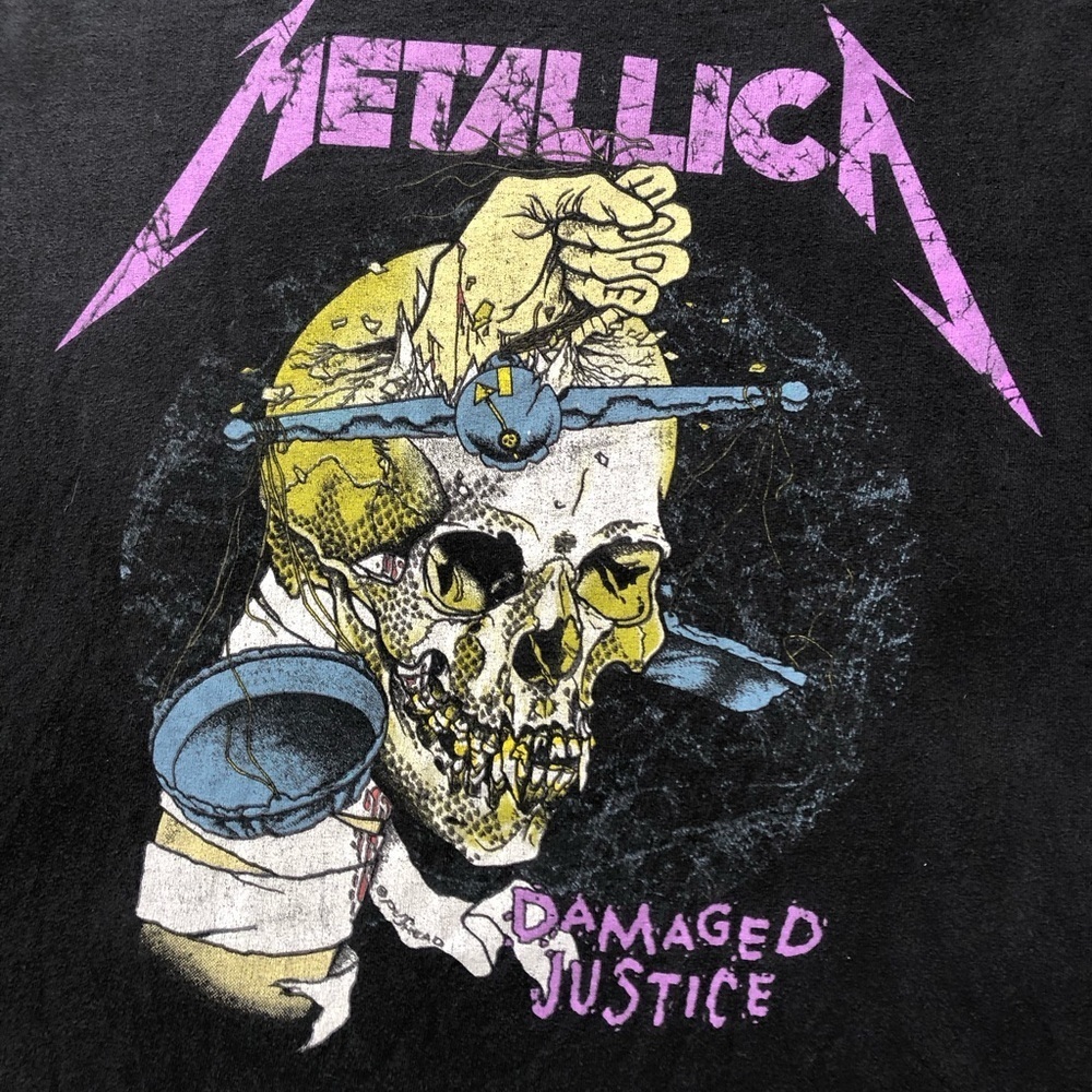 Metallica Damaged Justice Tee Shirt